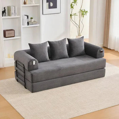 Canapé compressé modulable avec structure en métal