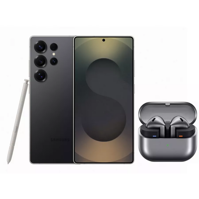 Smartphone SAMSUNG Pack S25Ultra Noir 256Go + Buds3